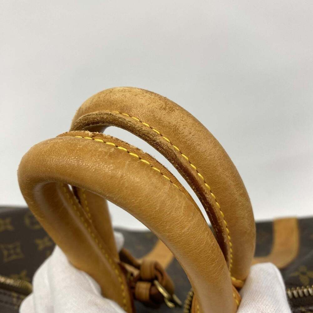 LOUIS VUITTON Authentic Brown Monogram Keepall 55 Boston Bag - Picture 9 of 11